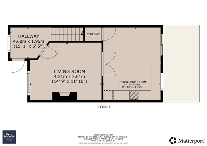 Floor plan — 23 Rockvale, Castlebar, Co. Mayo