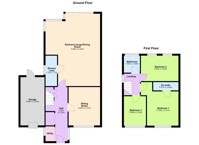 Floor plan — 180 Meadow Grove, Dundrum, Dublin 16
