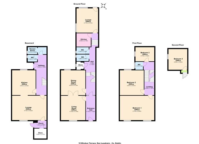 Floor plan — Windsor House, 14/15 Windsor Terrace, Dun Laoghaire, Co. Dublin