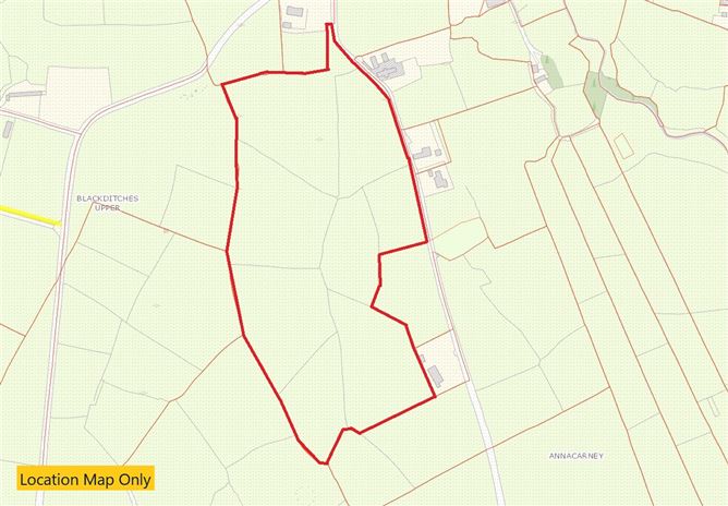 Land c. 18 Acres, 7.3 HA, Annacarney, NR. Blessington, Valleymount, Wicklow