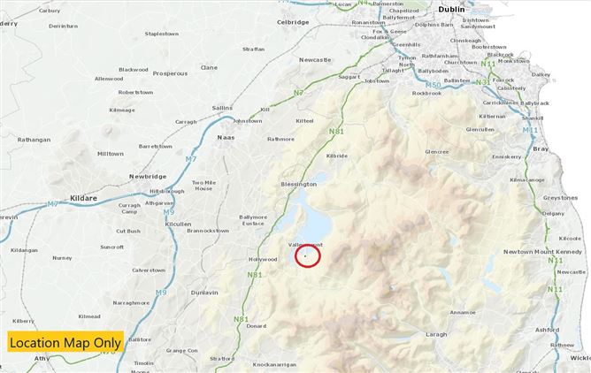 Land c. 18 Acres, 7.3 HA, Annacarney, NR. Blessington, Valleymount, Wicklow