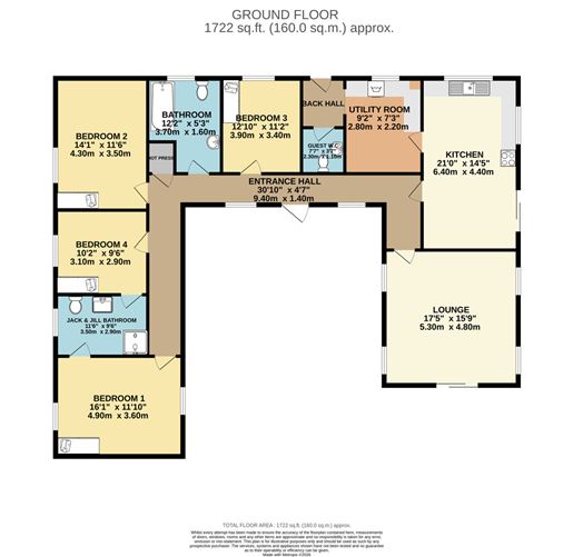 Floor plan — Hayestown, Navan, Co. Meath