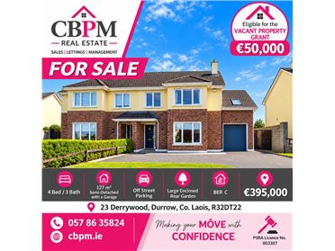 23 Derrywood, Durrow, Portlaoise, Co. Laois