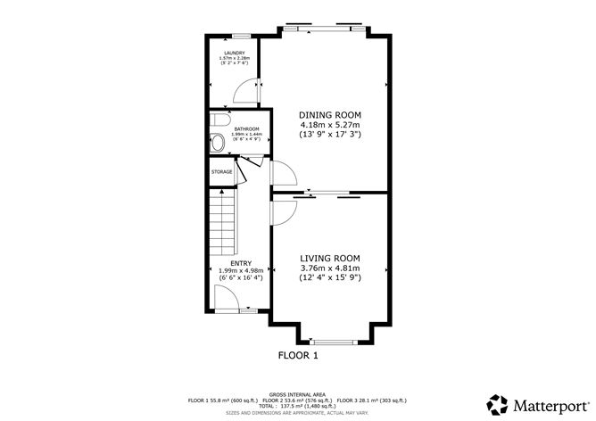 Floor plan — 6 The Drive, Station Manor, Portmarnock, County Dublin