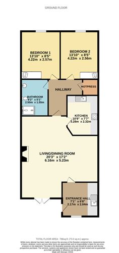 Floor plan — 44 Brú Na Habhainn, Navan, Co. Meath