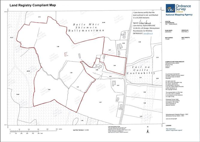 c. 35 acres Ballymacsimon, Glenealy, Wicklow