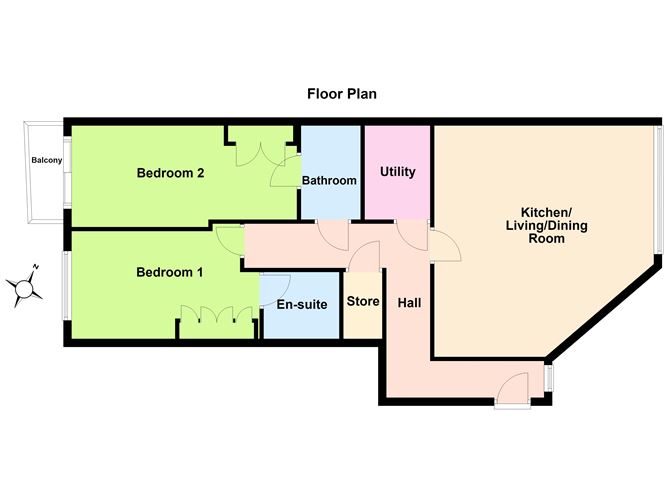 Floor plan — 200 Ivy Exchange, Granby Place, Dublin 1
