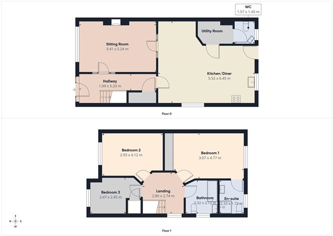 Floor plan — 150 The Vale, Graiguecullen, Carlow, Co. Carlow