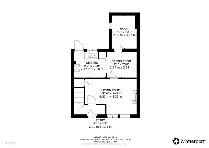 Floor plan — 64 Captains Avenue, Kimmage, Dublin 12