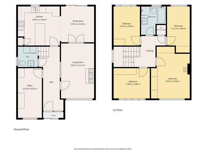 Floor plan — 26 Rushbrook Court, Templeogue, Dublin 6w