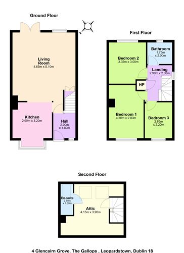 Floor plan — 4 Glencairn Grove, The Gallops, Leopardstown, Dublin 18