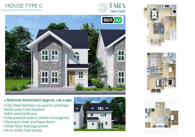 House Type C - 4 Bed Detached, Tara Glen Hall, Proudstown Road, Navan, Co. Meath