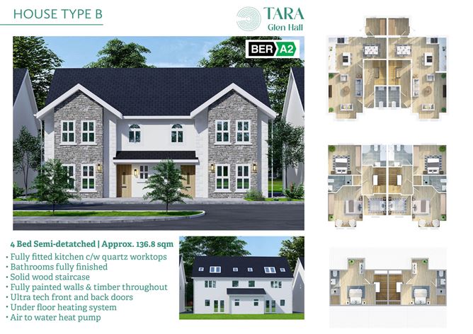 House Type C - 4 Bed Detached, Tara Glen Hall, Proudstown Road, Navan, Co. Meath