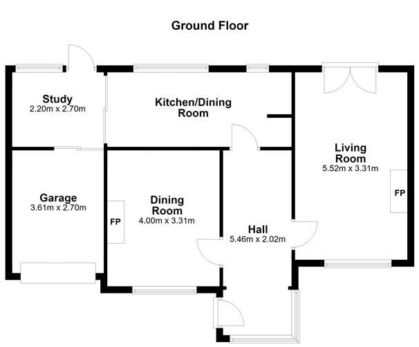 Floor plan — 58 Glenabbey Road, Mount Merrion,   County Dublin