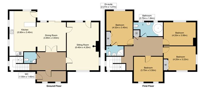 Floor plan — 29 Cluain Caonach, Keenagh, Co. Longford