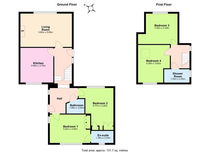 Floor plan — 2 Wayside Cottages, Kilternan, Dublin 18