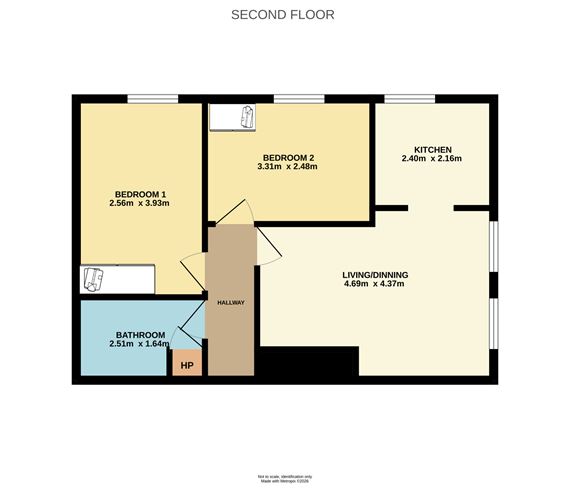 Floor plan — 122 Custom Hall, Gardiner Street, Dublin 1