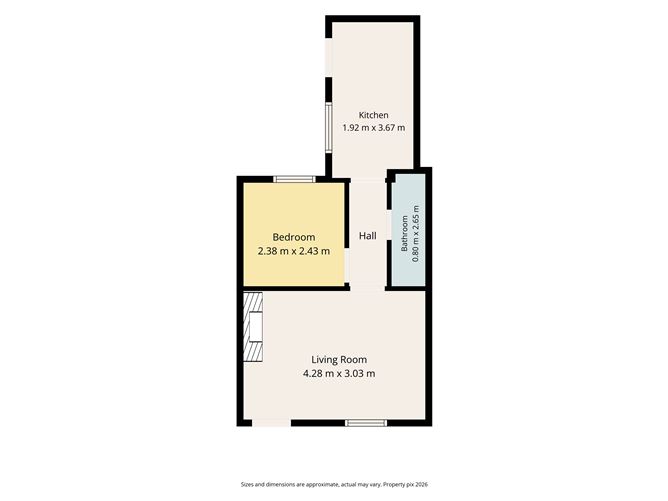 Floor plan — 49 Rialto Cottages, Rialto, Dublin 8, D08V63V