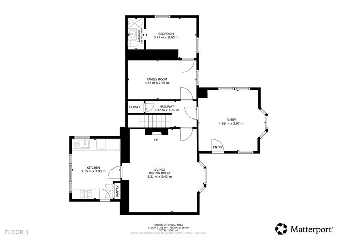 Floor plan — Whiterock House, Whiterock Hill, Wexford