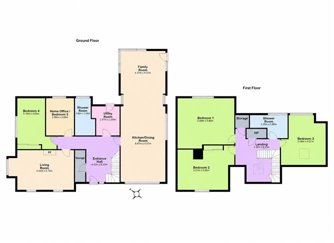 Floor plan — 26 Keatingstown, Wicklow Town, Co. Wicklow
