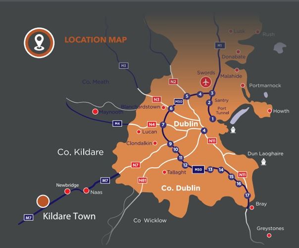 Land c. 38.2 Acres / 15.45 HA., Green Road, Kildare Town, Kildare