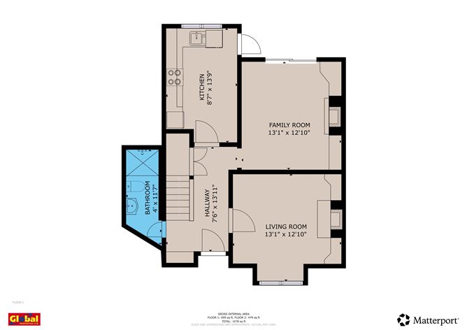 Floor plan — 16 Sundrive Park, Ballinlough, Cork