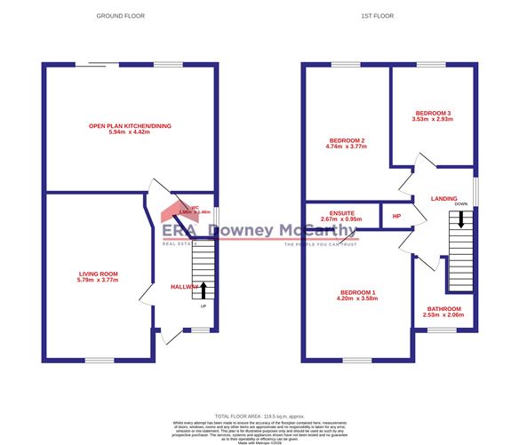 Floor plan — 8 Springmount Woods, Glanmire, Cork
