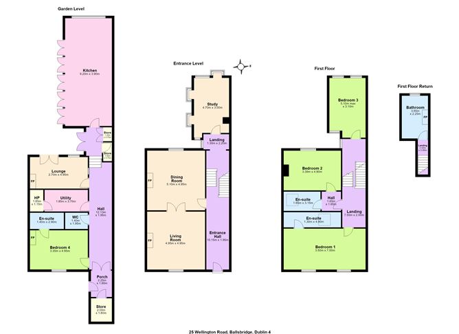 Floor plan — 25 Wellington Road, Ballsbridge, Dublin 4
