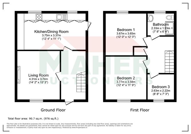 Floor plan — 15 Old Rd, Cashel, Tipperary