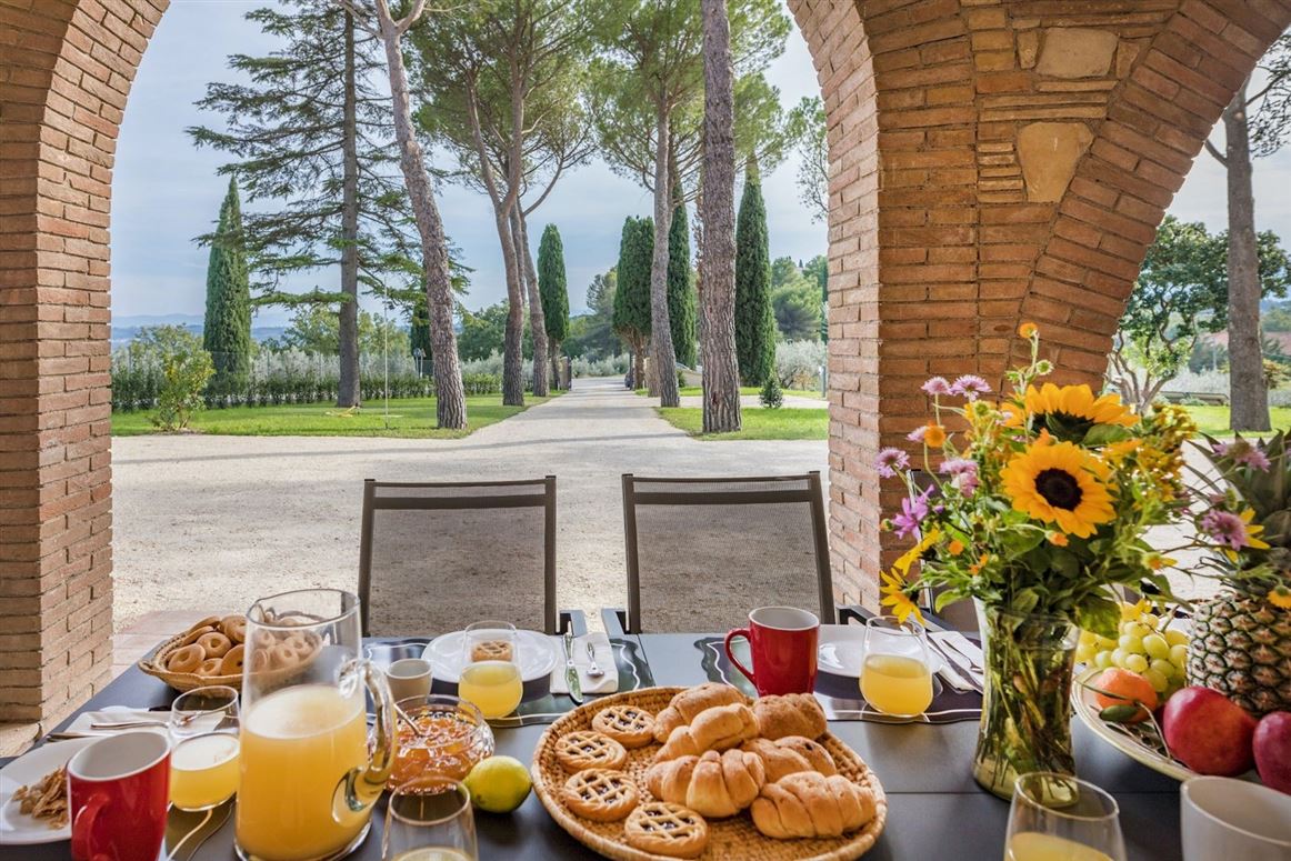 The Olive Courtyard,Bevagna, Umbria, Italy
