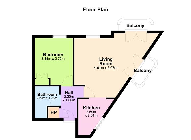Floor plan — 249 The Richmond, Brunswick Street North, Smithfield, Dublin 7