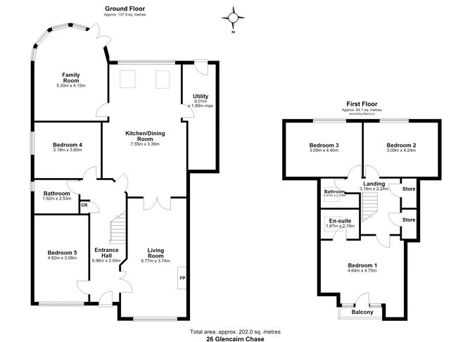 Floor plan — 26 Glencairn Chase, The Gallops, Leopardstown, Dublin 18