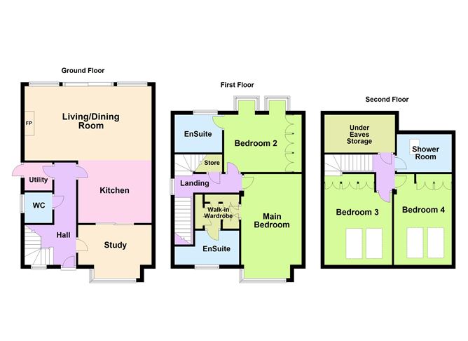 Floor plan — 3 Purbeck, Monkstown, Co. Dublin