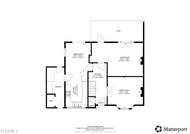 Floor plan — 52 Villarea Park, Glenageary, Co. Dublin