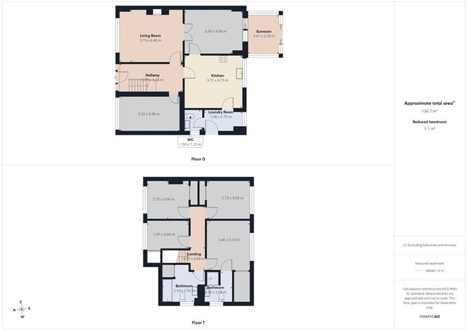 Floor plan — 3 Meadow Court, Lauradell, Waterford City, Waterford