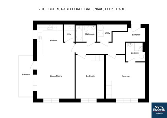 Floor plan — 2 The Court, Racecourse Gate, Naas, Co. Kildare