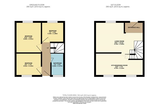 Floor plan — 2 Thomas Davis Street West, Inchicore, Dublin 8, Co. Dublin
