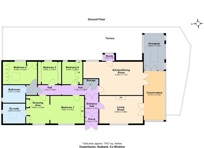 Floor plan — Oyster Haven, Seabank, Arklow, Co. Wicklow