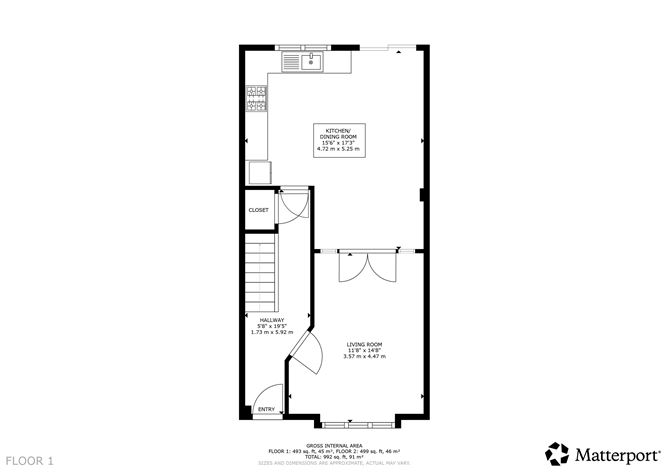 Floor plan — 23 Castleview Walk, Swords, County Dublin