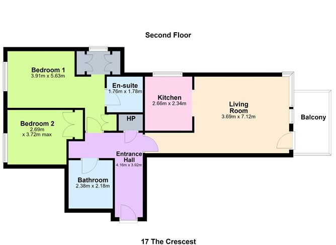 Floor plan — 17 The Crescent, Carrickmines Manor, Carrickmines, Dublin 18