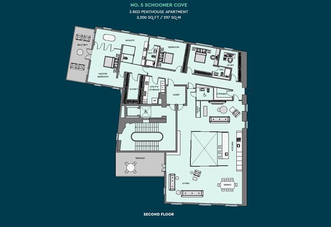 Floor plan — 5 Schooner Cove, Avila, Convent Garden, Kinsale, Cork