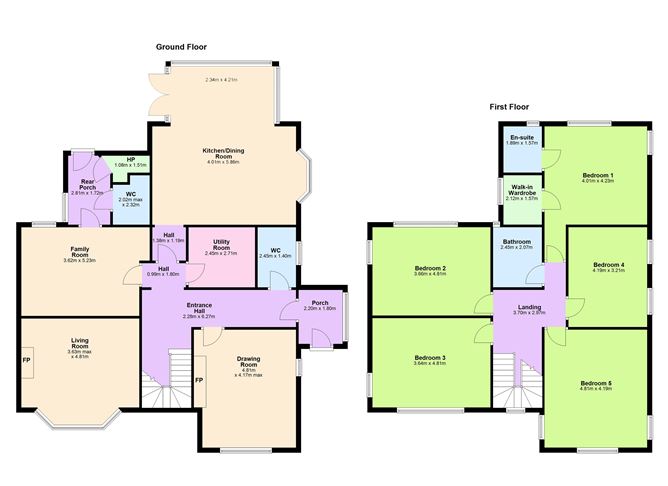 Floor plan — Ardmore, Church Road, Greystones, Co. Wicklow