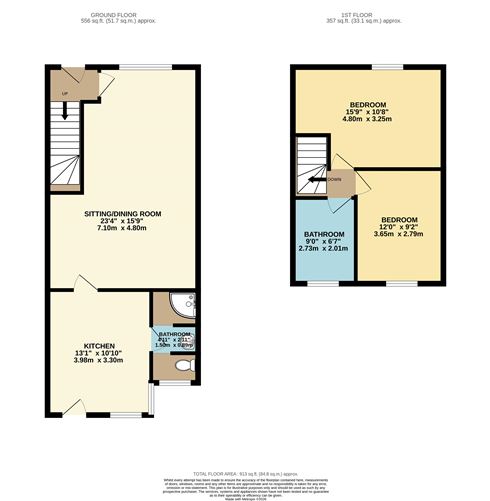 Floor plan — 38 Goldenbridge Avenue, Inchicore, Dublin 8