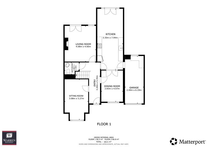 Floor plan — 3 Hillview Crescent, Seafield, Ballymoney, Wexford