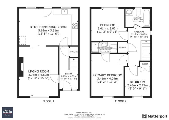 Floor plan — 19 Gladesville, Castlebar, Co. Mayo