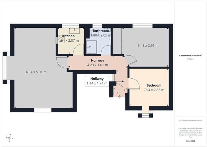 Floor plan — 57 Beverton Court, Donabate, County Dublin