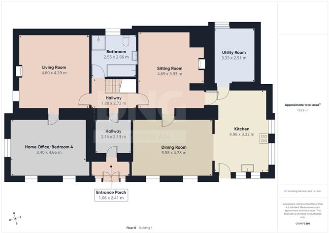 Floor plan — The Old Farmhouse, Annagharvey, Tullamore, Co. Offaly
