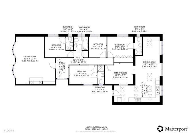 Floor plan — 34 Sutton Lawns, Sutton, Dublin 13