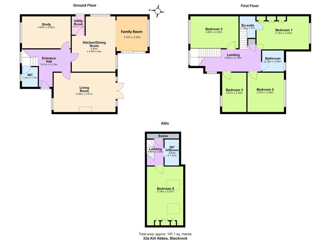 Floor plan — Oakwood, 32A Kill Abbey, Kill O The Grange, Blackrock, Co. Dublin