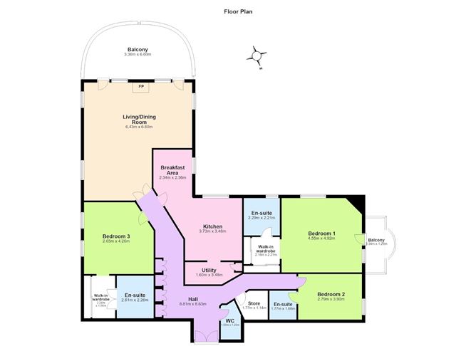 Floor plan — Sweepstakes Penthouse, Ballsbridge, Dublin 4